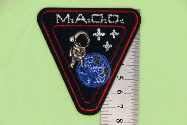 Quality Soft Triangle Toothbrush Astronaut Patch For Iron On Or Sew On Cloth Caps Backpack Bag for sale