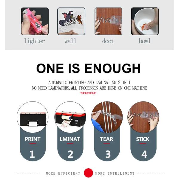 12 IN A3+ A3 Pet Film Sheet Sticker UV Printing Machine Transfer UV Sticker UV Printer