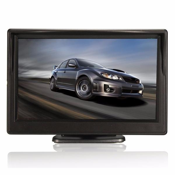 Quality 2 Video Input Backup Monitors For Autos , Car Reverse Camera Monitor 5" Display Size for sale
