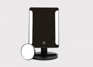 China White / Black LED Cosmetic Mirror Stand Design Beauty Lighted Makeup Mirror wholesale