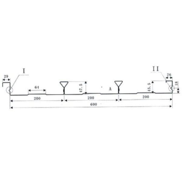 Steel Floor Decking Roll Forming Machine Closed Type 1000mm