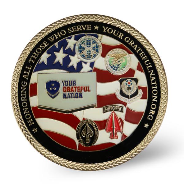 Metal Logo Custom Coins Hard 3D Enamel Challenge Freemason Masonic Coins