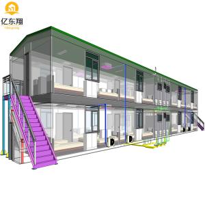 China Quick Assembly Prefabricated Container House 20ft with Galvanized Steel Frame wholesale