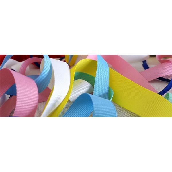 Personalised Decorative Grosgrain Ribbon Orange Color Narrow Woven Technics