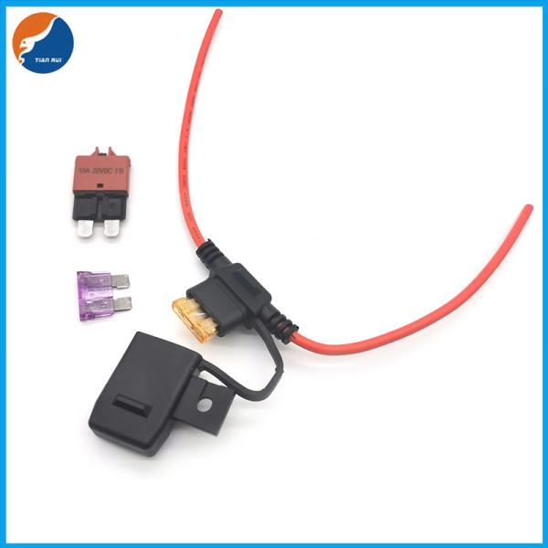 Quality E39 E38 E37 Circuit Breaker Resettable Fuse Holder Splash Proof Auto Inline Fuse Holder 12AWG For ATY ATO ATC Auto Fuses for sale
