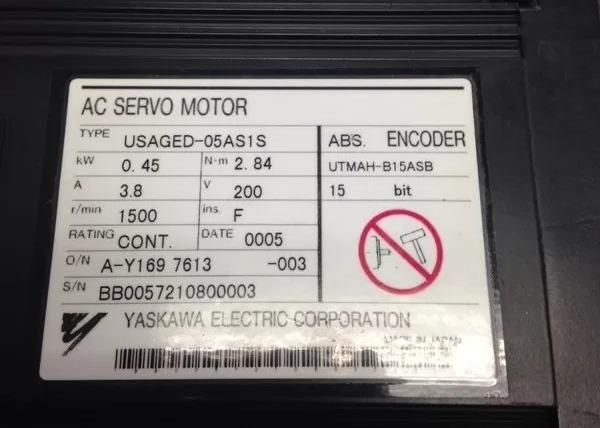 Quality USAGED-05AS1S Yaskawa Motor With ABS Encoder Programmable Servo for sale