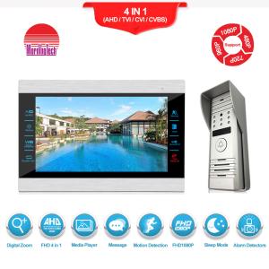 China sensor's button AHD1080P 220V video intercom with metal housing villa office security intercom System wholesale