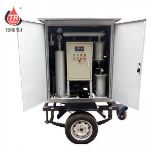 China Single Stage Mobile Oil Treatment Plant High Vacuum Transformer Oil Filter Machine on sale