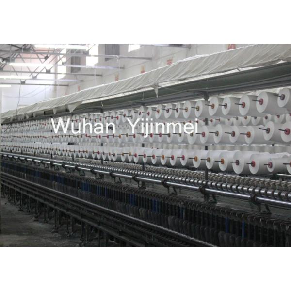 100% Bright Virgin Sewing Thread Polyester Staple Yarn High Tenacity In White Color