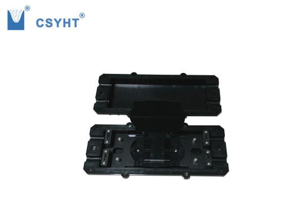 Quality 24FO Inline Type Optical Fibre Cable Joint Closure 2 In 2 Out With 2pcs Splice Tray for sale