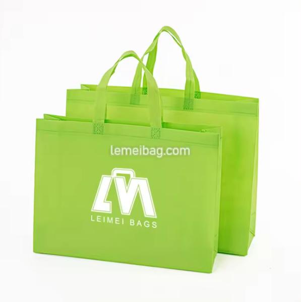 Quality Custom Printed Washable Non Woven Recycle Bag With Double Handles 80gsm-120gsm for sale