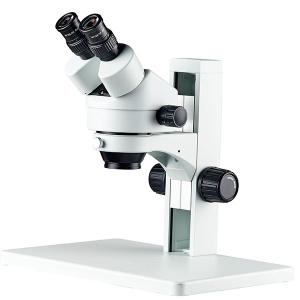 China zoom magnification stereo microscope track stand 7X-45X with optional eyepieces and objectives wholesale