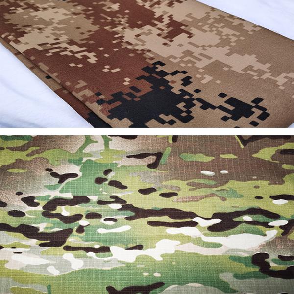 100% Cotton Waterproof Camo Fabric Anti Acid Alkali Protective Performance
