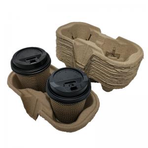 China Recyclable Coffee Cup Carrier Biodegradable Take Away Cup Holder wholesale