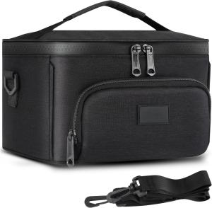 Large Capacity Portable Enduring Odor Custom Travel Smell Proof Bag With Detachable Shoulder Strap Removable Dividers