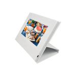 Counter top video display with 10 inch screen, custom print LCD video poster