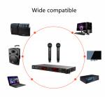 UHF Dual-Channel Lavalier Wireless Microphone System with LCD Screen