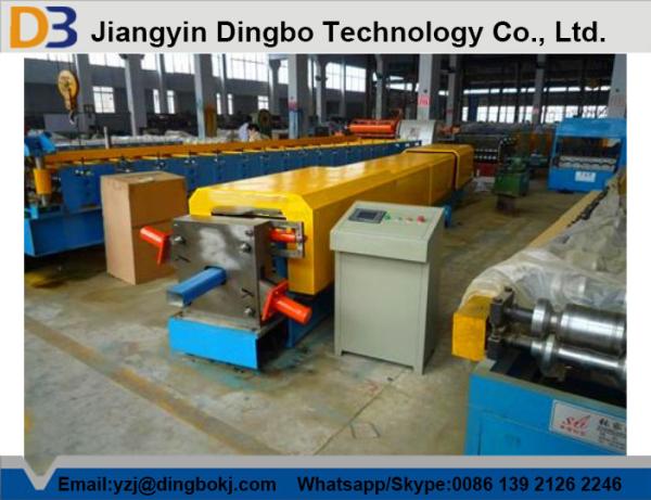 Quality Door Frame Downspout Roll Forming Machine with Hydraulic Control System / Cr12mov Blade for sale