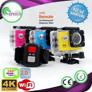 H6r Real 4k Wifi Remote Control Action Camera With A + 4 ° 140 Glassy Lens
