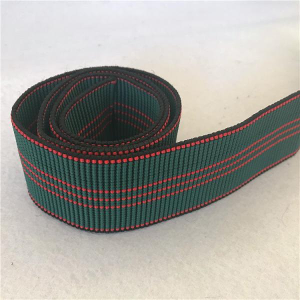 Quality High Elasticity Webbing Straps For Lawn Chairs Blue With 5 Red Lines for sale
