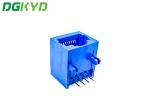 5621 Single Port RJ45 Socket Without Transformer , Blue PBT RJ45 Connector RJ45