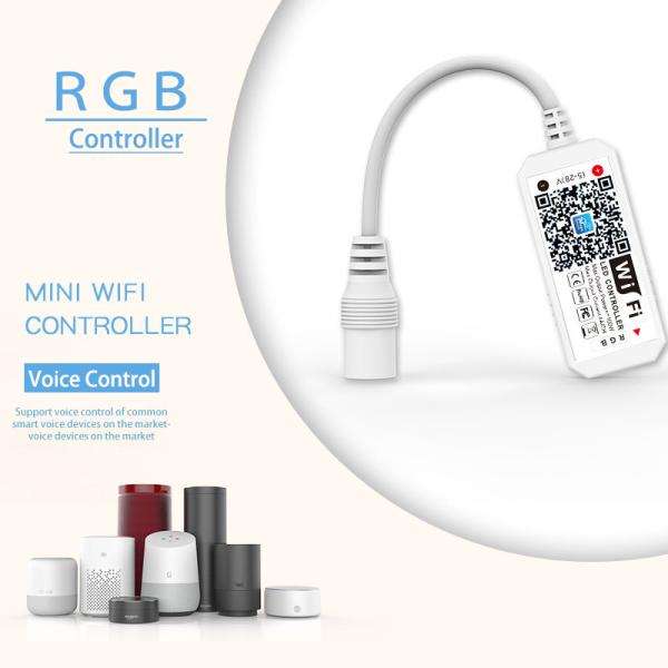 Voice Control LED Strip Wifi Controller For RGB Strip Light CE Certified