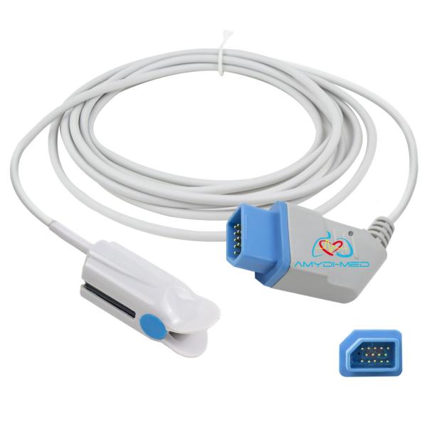 Quality Spo2 Sensor Trapezoid 15P 3M Gray Adult Pediatric Reusable Spo2 Sensor TPU Material for sale