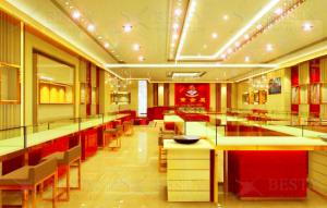 China Customized Gold Jewelry Shop Designing wholesale