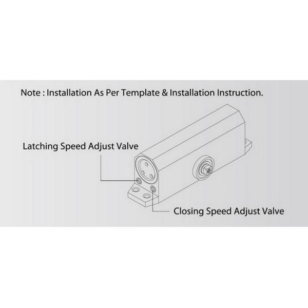 CE Listed Fire Safety Door Closer Light Duty for 40 - 65kg Residential Door