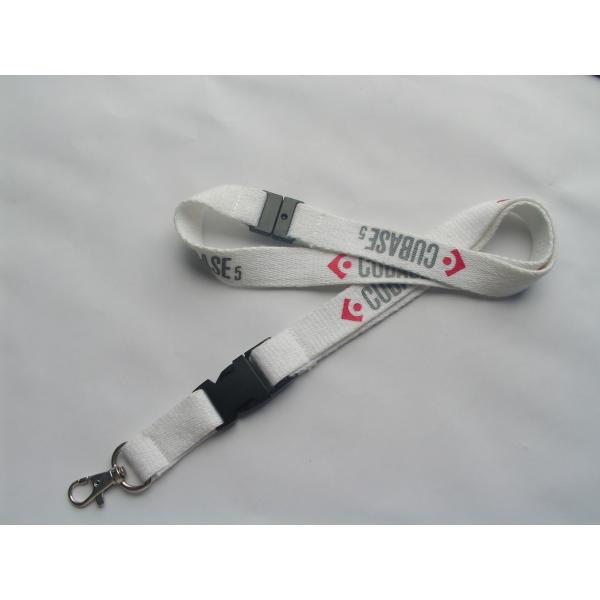 Pink Color Printed Custom Polyester Lanyards For School Id , Environment Friendly