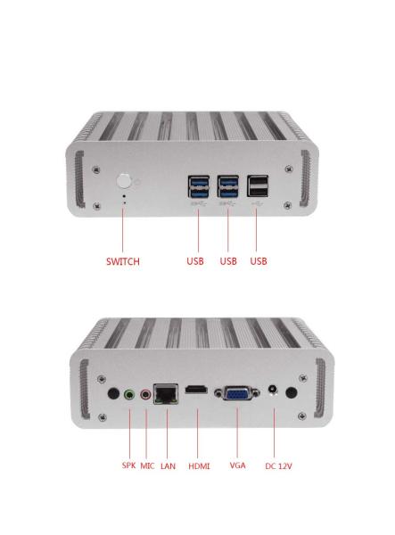 Quality Intel I3 I5 I7 Rugged Embedded Industrial PC With 6 USB 2 COM 2 LAN Ports for sale