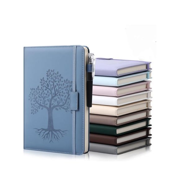 Custom Logo Pu Leather A6 A7 Small Cute Kawaii Tiny Hardcover Notebook