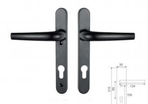 China Sturdy Cylinder Exterior Door Entry Handle With Lever Entry Door Lock Handle Set wholesale