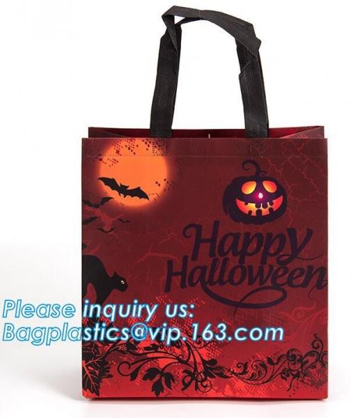 Halloween All Hallow holidays promotional Factory Price High Quality Laminated PP non woven bag laminated, bagplastics