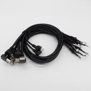 China PVC USB Connector to Molex 5 Pin Wire Harness with Strain Relief and Braid Shielding wholesale
