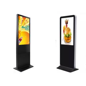 Indoor Self Standing Advertising Board LCD Touch Screen Totem