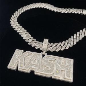 China Pass Diamond Tester Moissanite Cuban Chain 20mm Wide Gold Chain Bracelet Womens wholesale