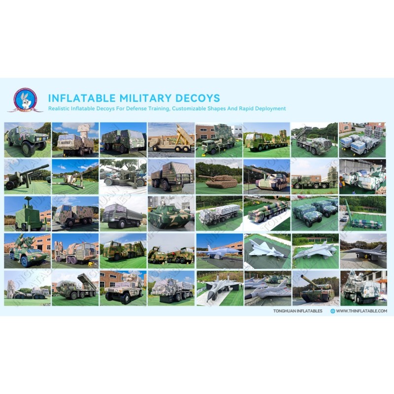 Custom Inflatable F16 Fighter Jet Decoy Model With Air Supported Structure for Outdoor Training Grounds Tactical Simulation Display and Target