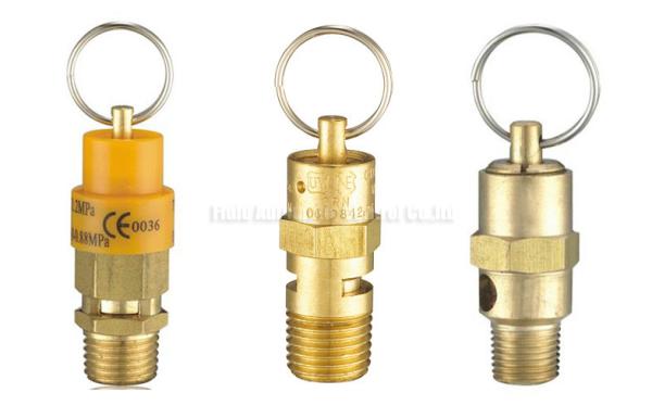 Quality Spring Open Type 1.35Mpa RSV Brass Safety Valve 1/8" - 2" PT For Air Compressor for sale