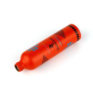 Electroplate Orange Aluminum Lotion Bottle 100ml 150ml Empty Moisturizer