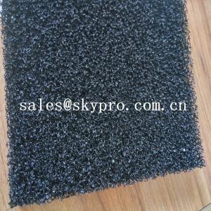 China Air filter sponge sheet black polyurethane 20ppi foam sheet reticulated polyurethane filter foam wholesale