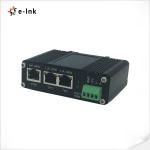 Industrial IEEE802.3af/at PoE Splitter with 2-port switch function, output