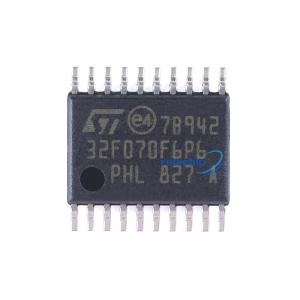 China Stm32f070f6p6 Mcu Chips 32kb Arm Cortex M0 Processor 6kb 48mhz Flash Tssop20 wholesale