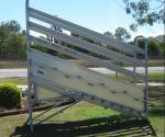 Galvanized Adjustable Wire Cattle Panels , Durable Cattle Loading Ramp
