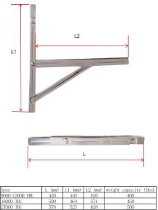Split Air Conditioner Mounting Bracket Heavy Duty Wall Mounting Universal AC Bracket With Hardware