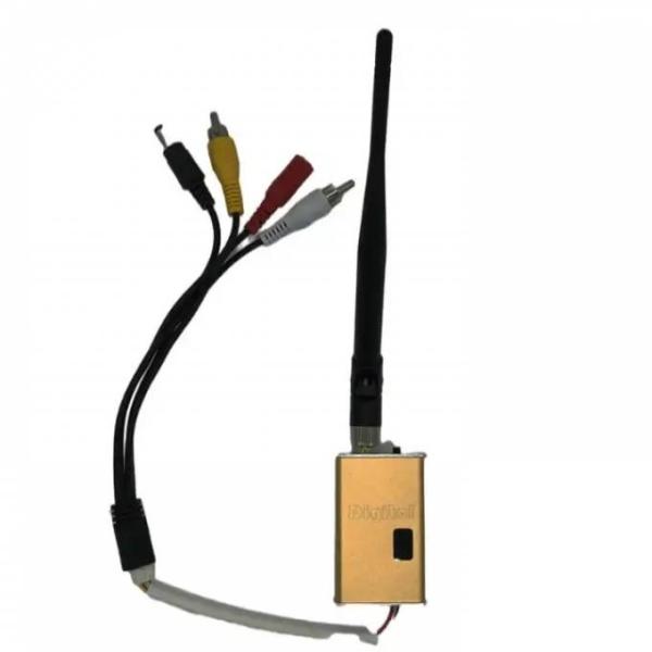Quality 1.2 Ghz 5W Mini Fpv Video Transmitter 4 CHs Analog Wireless AV Link 100g for sale