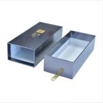 Black Pull Out C1S Custom Printed Packaging Boxes With Foam Insert