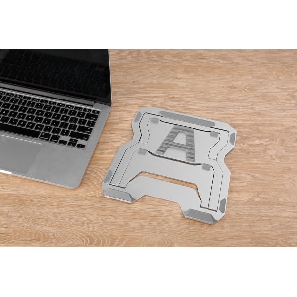 4.0mm Thick Portable Foldable Laptop Stand , 530g Laptop Table Stand Adjustable Riser