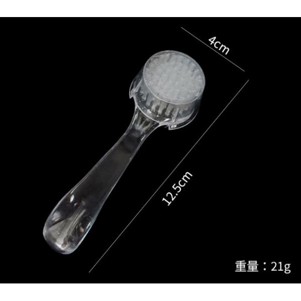 Remove Dust Makeup Washing Brush Manicure Professional Plastic Nail Art Dust Cleaning Brush With Cap Round Head