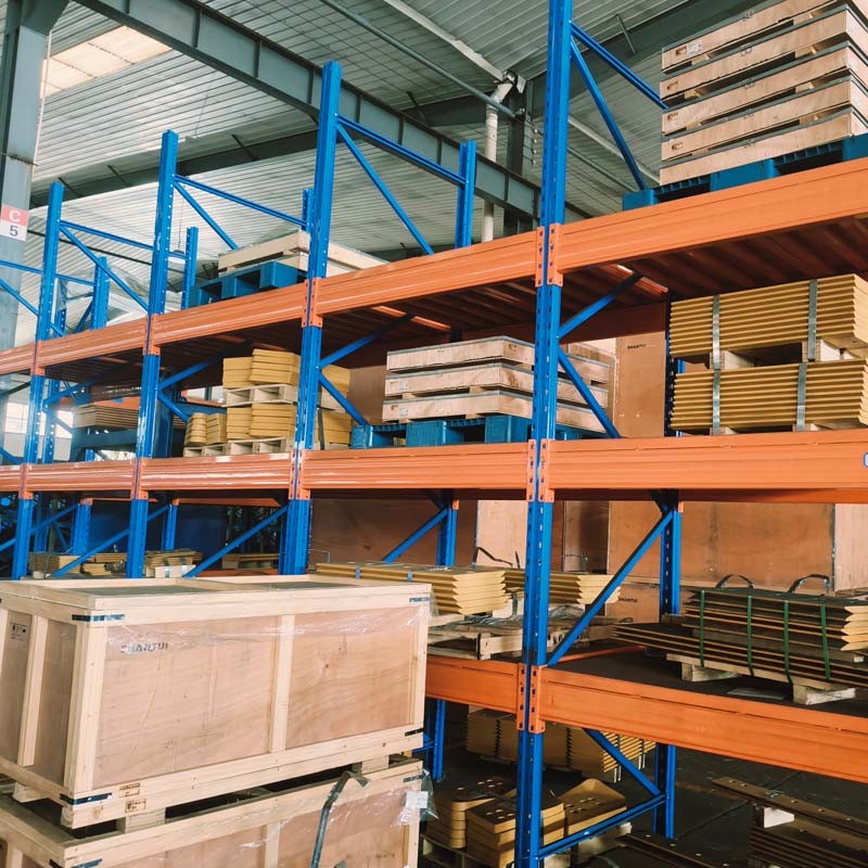 Customized Warehouse Pallet Rack With Orange Industrial Adjustable Heavy Duty Racks